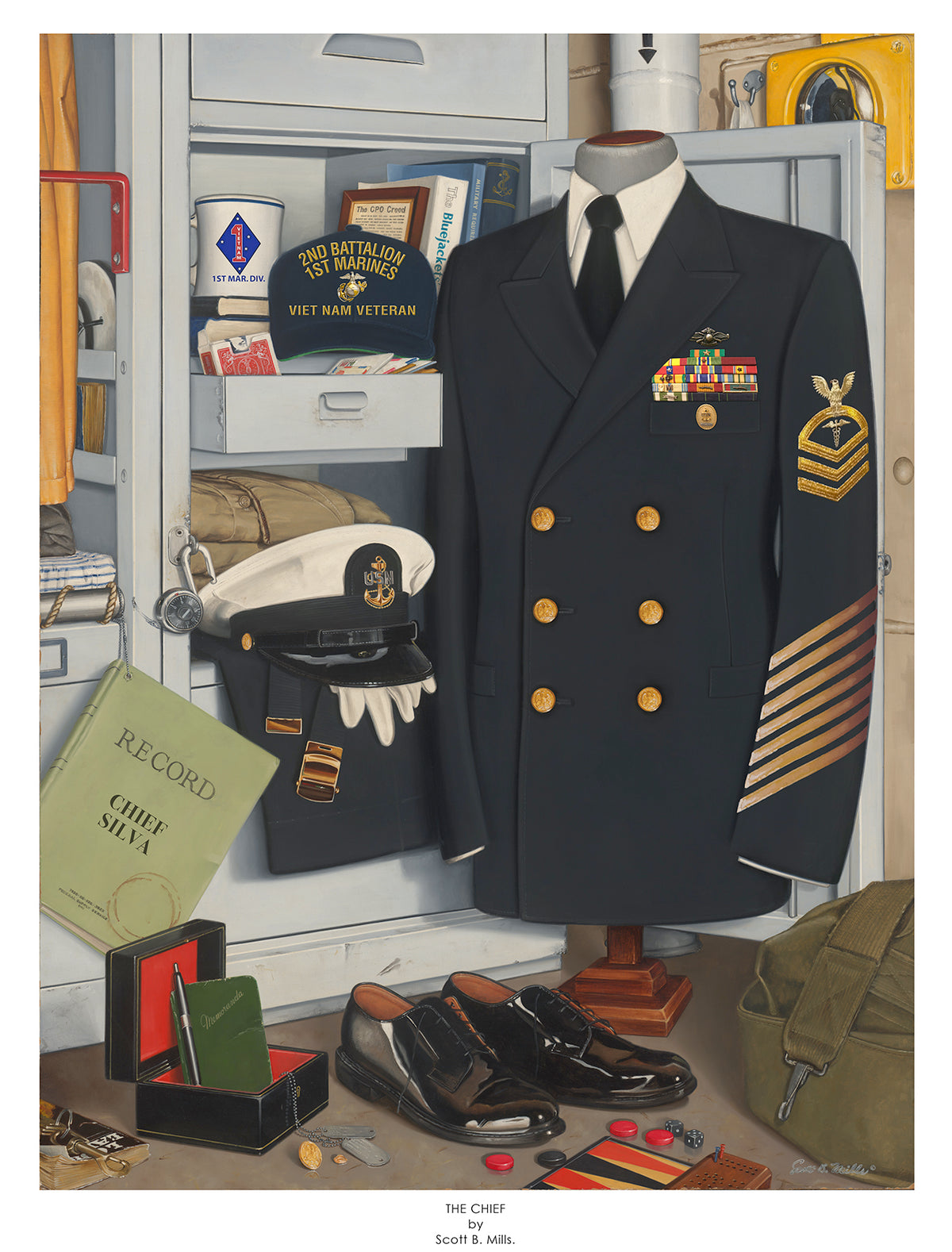 "Anchors Aweigh" Personalized Navy Art