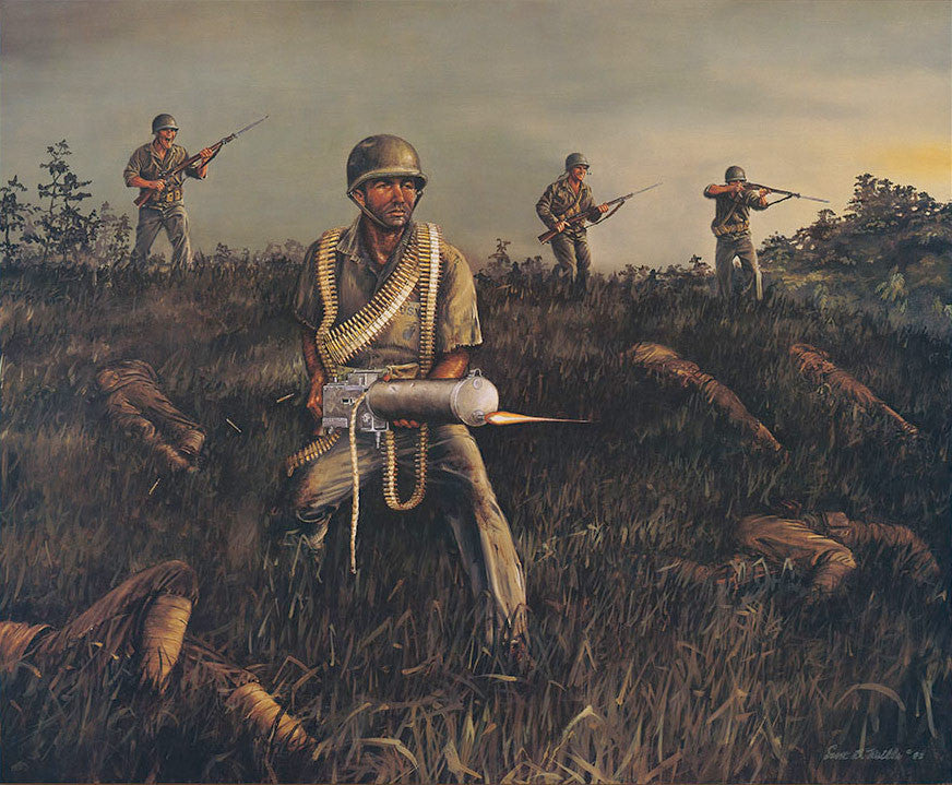 &quot;Medal of Honor - Mitchell Paige&quot; Military History Art