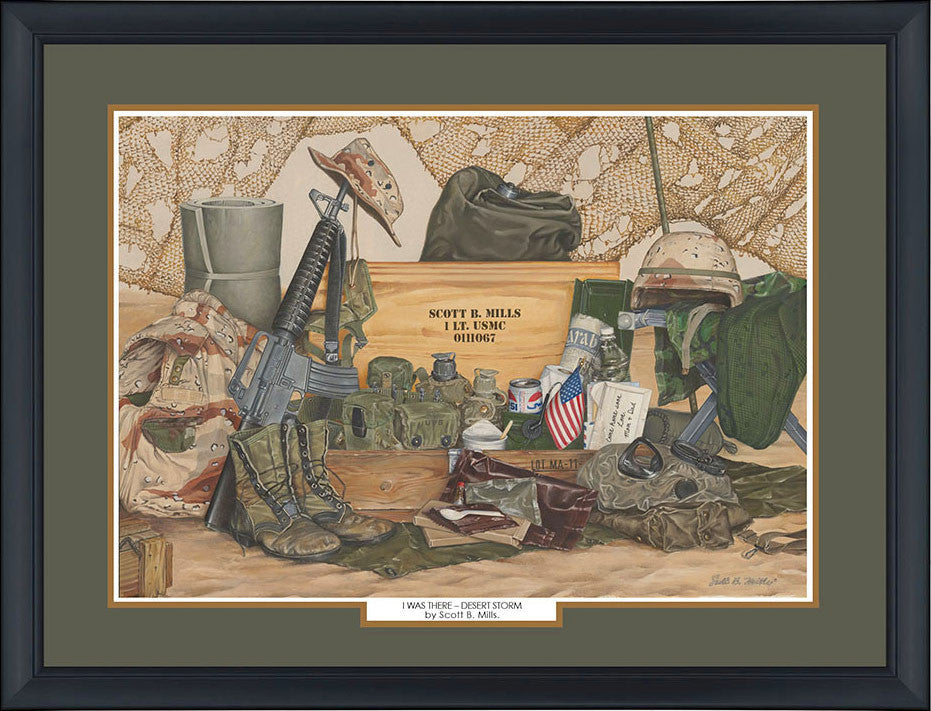 &quot;Desert Storm&quot; Personalized Military Campaign Art