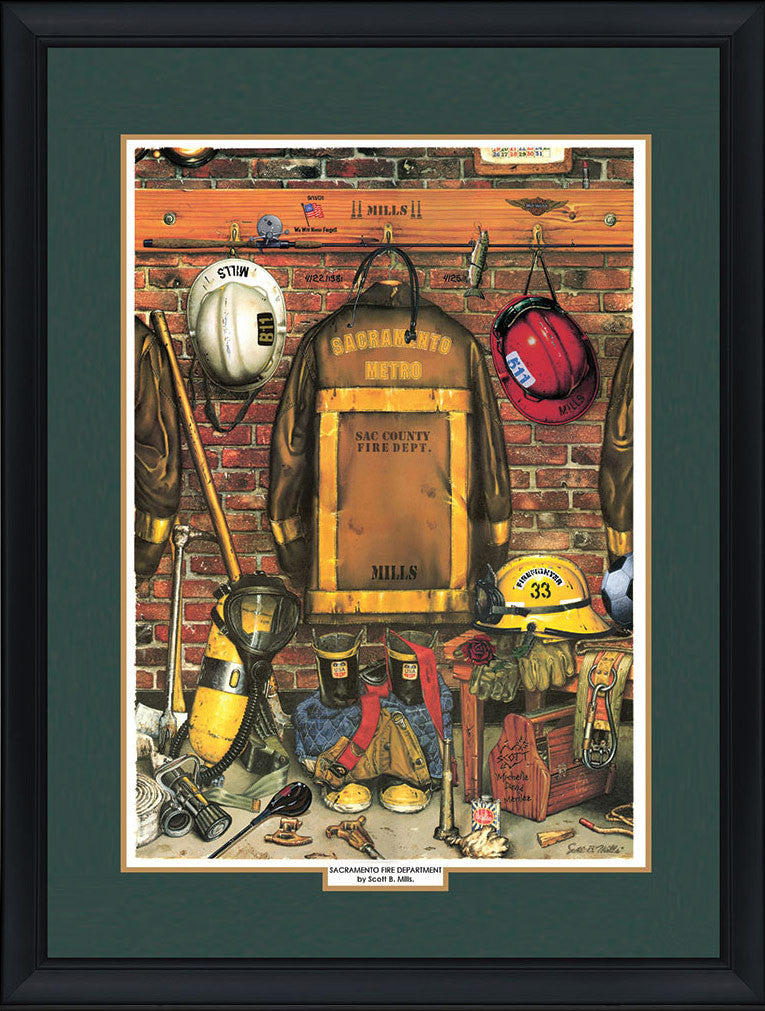 &quot;Heroes&quot; Personalized Firefighter Art