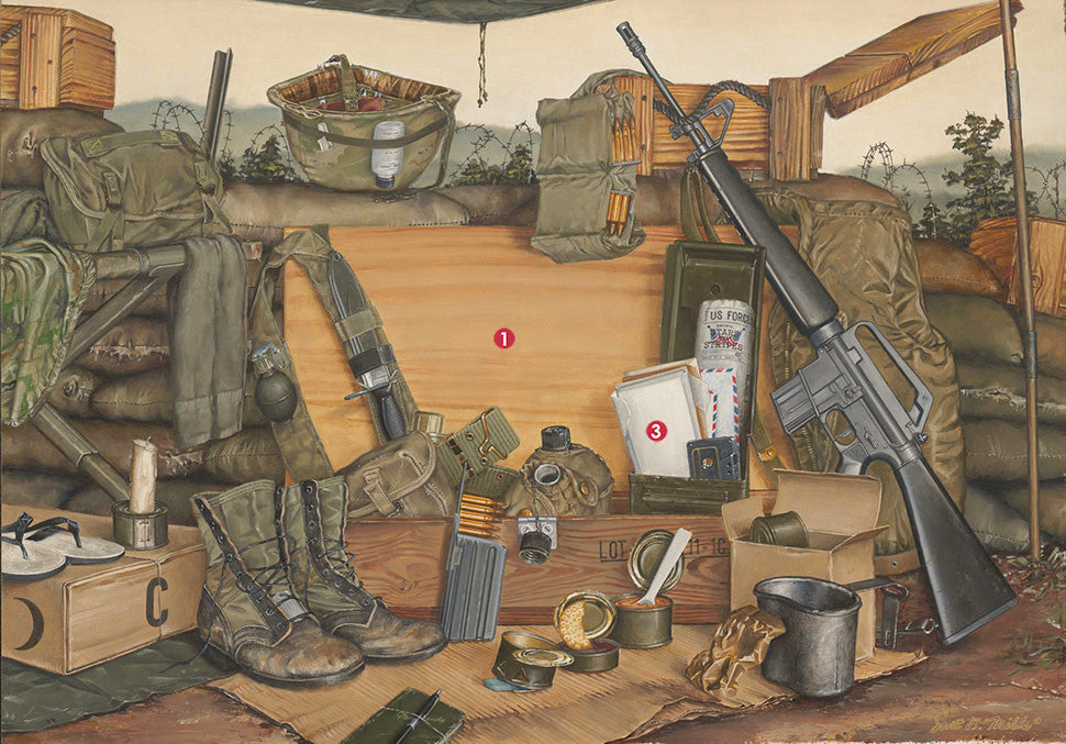 &quot;I Was There-Vietnam&quot; Personalized Military Campaign Art