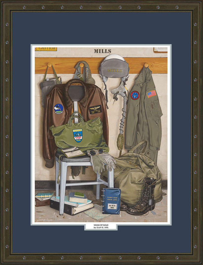 &quot;Wings of Gold&quot; Personalized Air Force Art