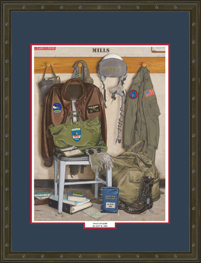 &quot;Wings of Silver&quot; Personalized Air Force Art